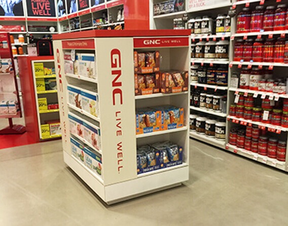 GNC Live Well display in a GNC store