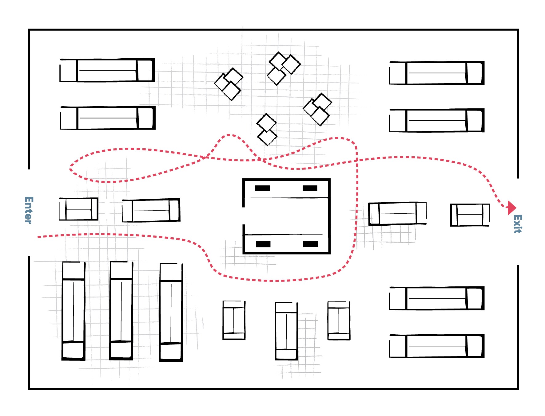 boutique retail floor plan